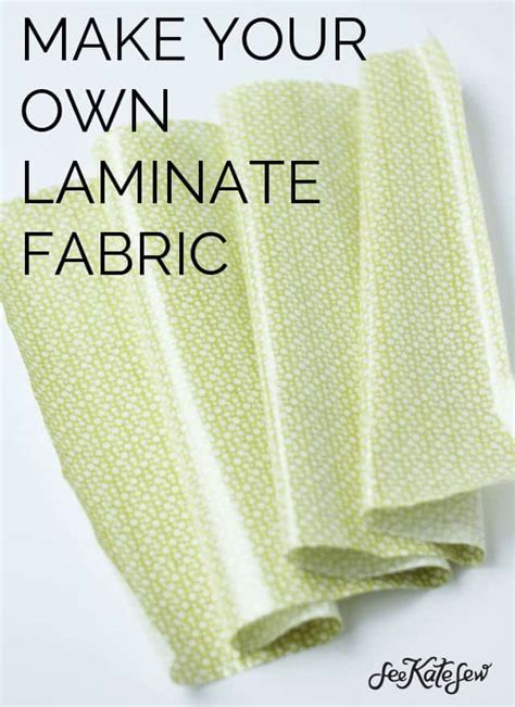 diy metallic fabric laminate|how to laminate material.